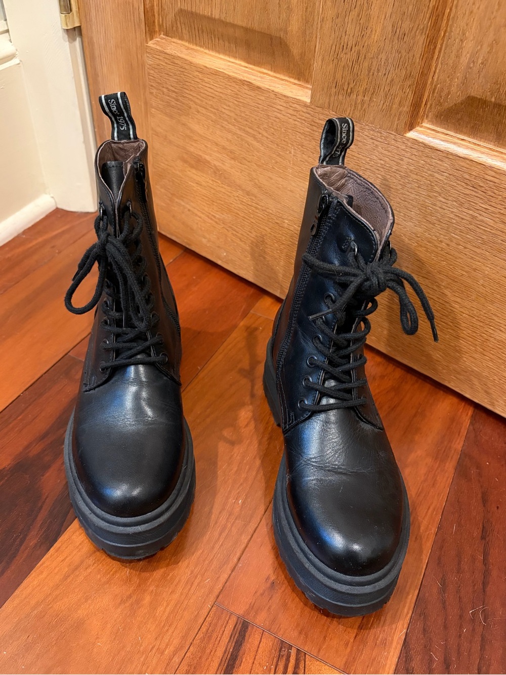Nero Giardini black platform boots